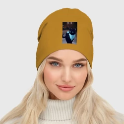 Женская шапка демисезонная Бездомный бог кот Ято - фото 2