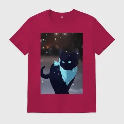 Мужская футболка хлопок Бездомный бог кот Ято