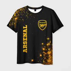 Arsenal - gold gradient вертикально – Мужская футболка 3D с принтом купить со скидкой в -26%