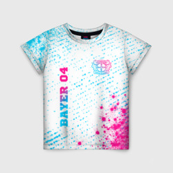 Bayer 04 neon gradient style вертикально – Детская футболка 3D с принтом купить со скидкой в -33%