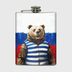 Фляга Медведь и флаг России