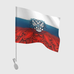 Триколор и герб Росссия – Флаг для автомобиля с принтом купить