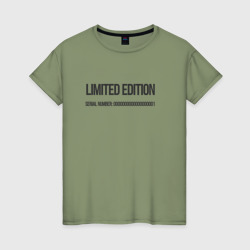 Limited edition – Женская футболка хлопок с принтом купить со скидкой в -20%