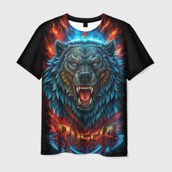 Russia  bear – Мужская футболка 3D с принтом купить со скидкой в -26%