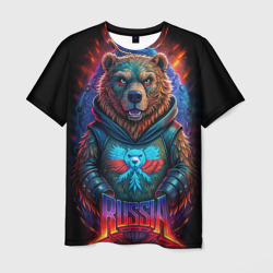 Суровый русский медведь – Мужская футболка 3D с принтом купить со скидкой в -26%