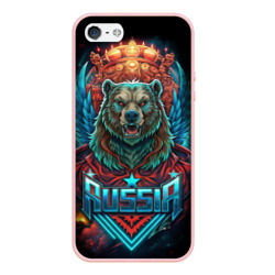 Суровый русский  медведь – Чехол для iPhone 5/5S матовый с принтом купить
