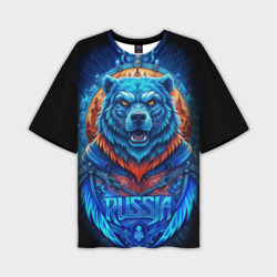 Ледяной  белый русский медведь – Мужская футболка oversize 3D с принтом купить со скидкой в -50%