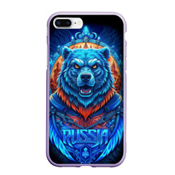 Ледяной  белый русский медведь – Чехол для iPhone 7Plus/8 Plus матовый с принтом купить