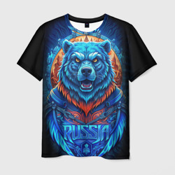 Ледяной  белый русский медведь – Мужская футболка 3D с принтом купить со скидкой в -26%