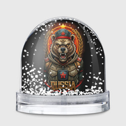 Военный русский  медведь – Игрушка Снежный шар с принтом купить со скидкой в -20%