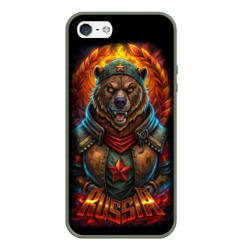 Русский военный медведь солдат – Чехол для iPhone 5/5S матовый с принтом купить