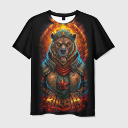 Русский военный медведь солдат – Мужская футболка 3D с принтом купить со скидкой в -26%
