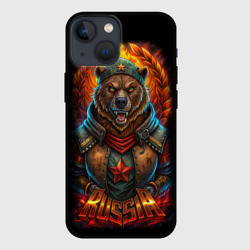 Русский военный медведь солдат – Чехол для iPhone 13 mini с принтом купить