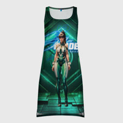 Платье-майка 3D Stellar Blade Eve космический зеленый
