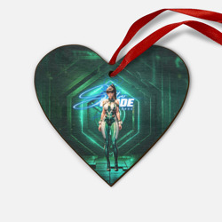 Деревянная игрушка Сердце Stellar Blade Eve космический зеленый