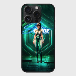 Чехол силиконовый для Apple iPhone 15 Pro матовый Stellar Blade Eve космический зеленый
