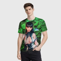 Мужская футболка 3D Stellar Blade Eve открытый костюм - фото 2