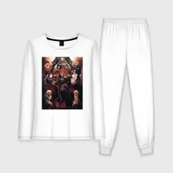 Женская пижама с лонгсливом хлопок Повелитель Себас Тьян