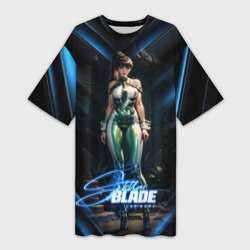 Stellar Blade Eve в полный рост – Платье-футболка 3D с принтом купить