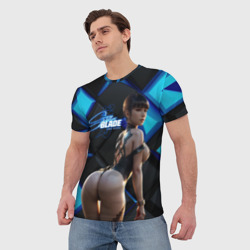 Мужская футболка 3D Stellar Blade Eve пышные формы - фото 2