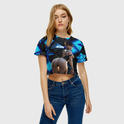 Женская футболка Crop-top 3D Stellar Blade Eve пышные формы - фото 2