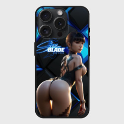 Чехол силиконовый для Apple iPhone 15 Pro матовый Stellar Blade Eve пышные формы