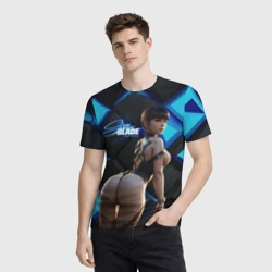 Мужская футболка 3D Stellar Blade Eve пышные формы - фото 2
