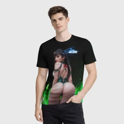 Мужская футболка 3D Stellar Blade  пышные формы Евы  - фото 2