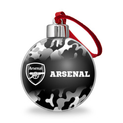 Arsenal sport на темном фоне по-горизонтали – Ёлочный шар с принтом купить