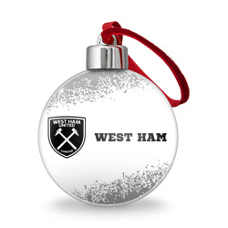 West Ham sport на светлом фоне по-горизонтали – Ёлочный шар с принтом купить
