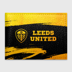 Leeds United - gold gradient по-горизонтали – Обложка для студенческого билета с принтом купить со скидкой в -20%