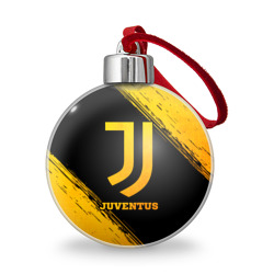 Juventus - gold gradient – Ёлочный шар с принтом купить