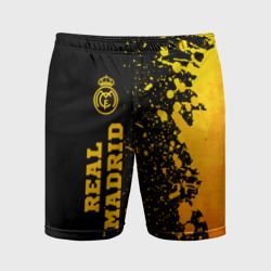 Real Madrid - gold gradient по-вертикали – Мужские шорты спортивные с принтом купить