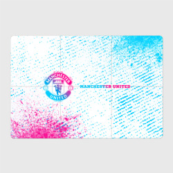 Manchester United neon gradient style по-горизонтали – Магнитный плакат 3Х2 с принтом купить