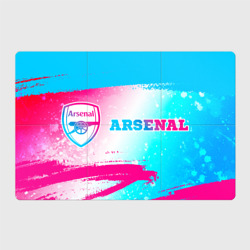 Arsenal neon gradient style по-горизонтали – Магнитный плакат 3Х2 с принтом купить