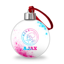 Ajax neon gradient style – Ёлочный шар с принтом купить