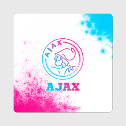 Ajax neon gradient style – Магнит виниловый Квадрат с принтом купить