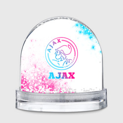 Ajax neon gradient style – Игрушка Снежный шар с принтом купить со скидкой в -20%
