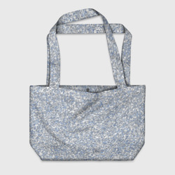 Текстурированный бело-голубой мелкий камень – Пляжная сумка 3D с принтом купить
