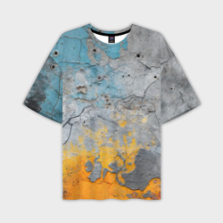 Бетонная стена с краской – Мужская футболка oversize 3D с принтом купить со скидкой в -50%