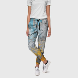 Бетонная стена с краской – Женские брюки 3D с принтом купить