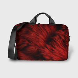 Красная шерсть – Сумка для ноутбука 3D с принтом купить