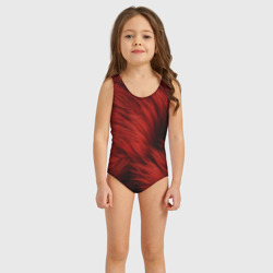 Красная шерсть – Детский купальник 3D с принтом купить