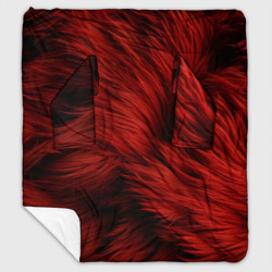 Красная шерсть – Плед с рукавами с принтом купить