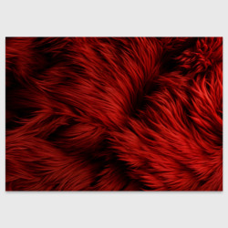 Красная шерсть – Поздравительная открытка с принтом купить