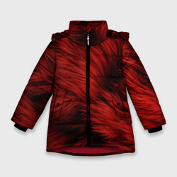 Красная шерсть – Зимняя куртка для девочек 3D с принтом купить
