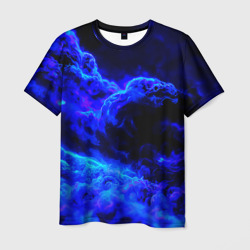 Синий густой дым - inferno blue – Мужская футболка 3D с принтом купить со скидкой в -26%