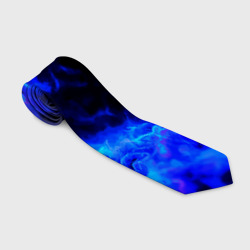 Синий густой дым - inferno blue – Галстук 3D с принтом купить