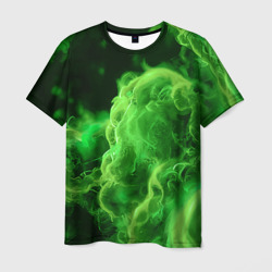 Зелёный густой дым - inferno green – Мужская футболка 3D с принтом купить со скидкой в -26%