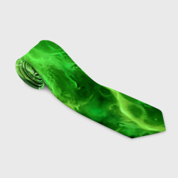 Зелёный густой дым - inferno green – Галстук 3D с принтом купить